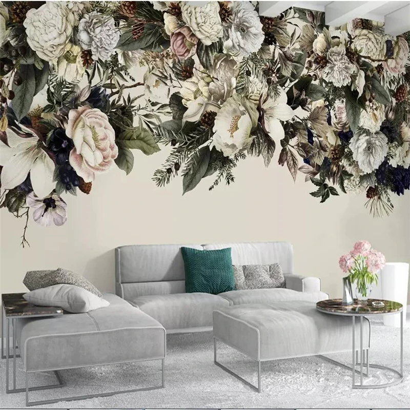 Wellyu современный минималистичный скандинавский Ретро Цветочный Американский