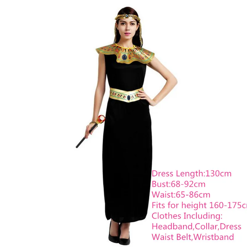 

Sexy Black Woman Men Eypt Cosplay Queen Pharaoh Costume Clothing Carnival Party halloween costume for Women Christmas