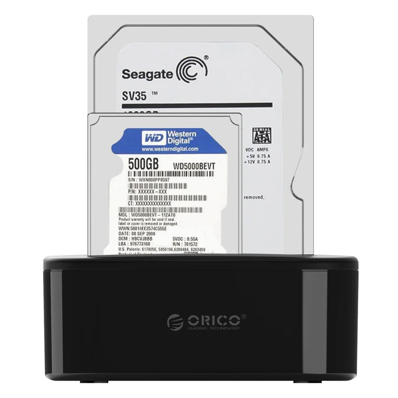 ORICO USB 3.0 на SATA внешний жесткий диск Док-станция для 2.5/3.5 дюймов HDD/SSD [Поддержка UASP и 8 ТБ](6218US3