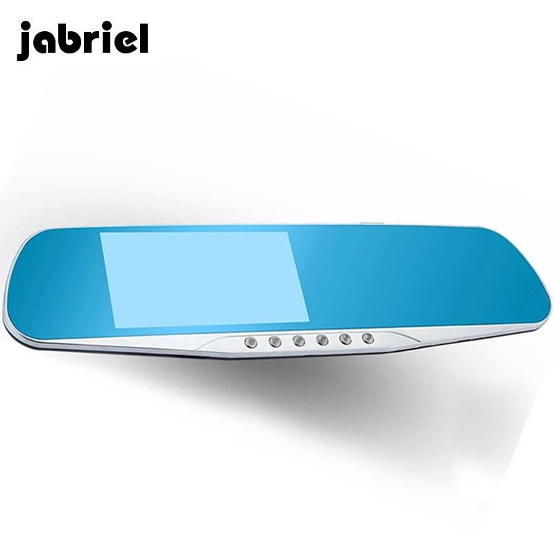 Зеркало видеорегистратор Jabriel 4 3 дюйма с камерой заднего вида Full HD