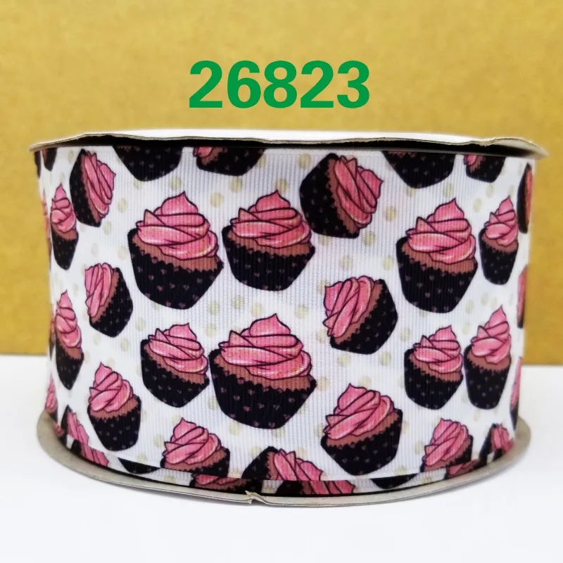 26823 50 ярдов мультфильм напечатанный grosgrain ленты 26818 - Цвет: 26823
