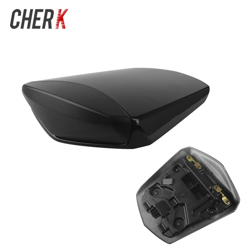 Черное пластиковое покрытие для пассажирского заднего сиденья мотоцикла Cherk