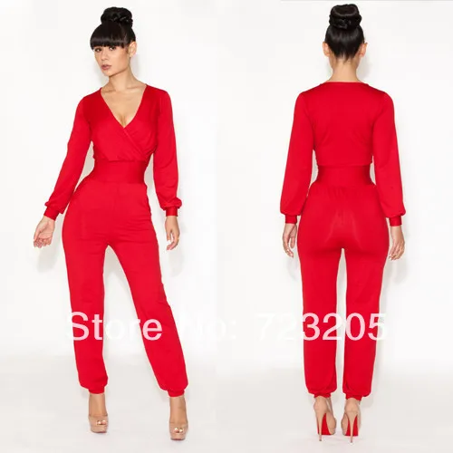 Комбинезон однотонный в европейском и американском стиле 4 цвета | Женская одежда