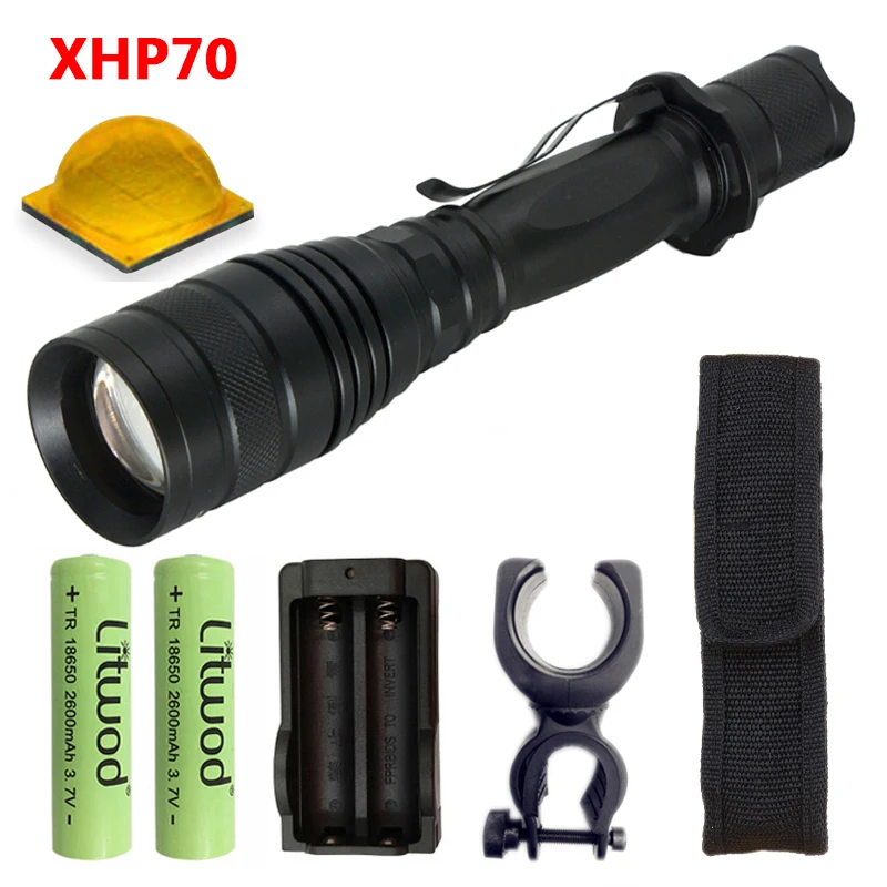 Option F Litwod Z20P75 CREE XHP70.2 чип 32000лм конвой объектив xlamp 18650 Мощный тактический светодиодный фонарик zoom cree xhp50 фонарь - Испускаемый цвет: Option F