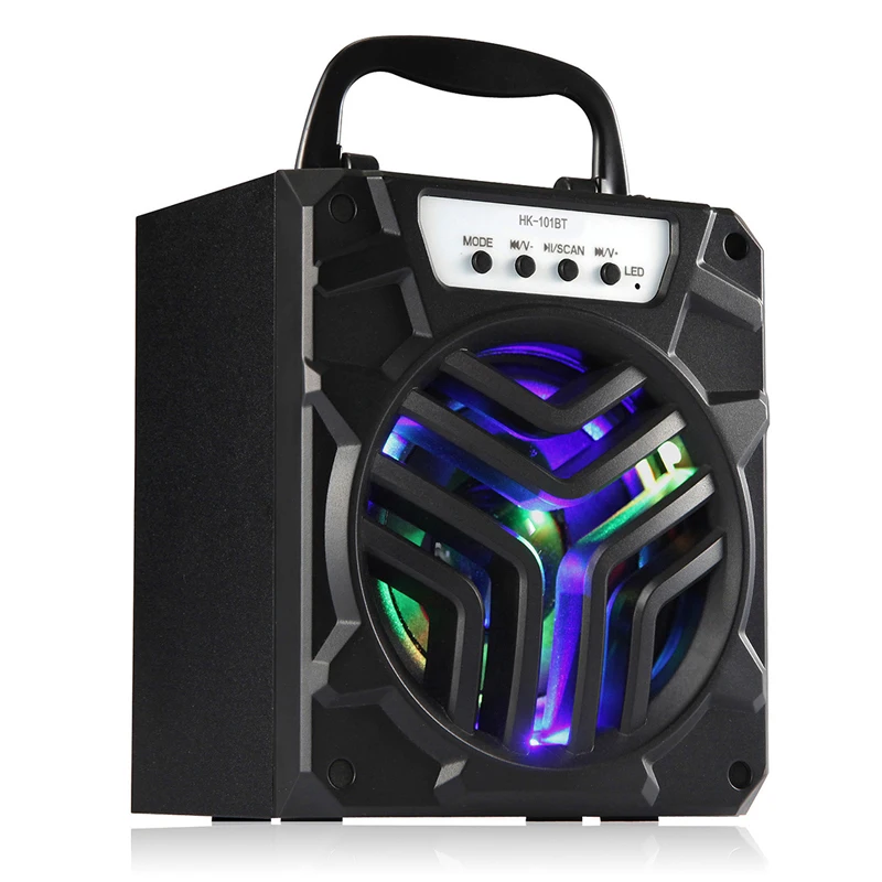 HK 101BT Bluetooth Динамик Портативный Крытый Открытый Беспроводной Поддержка TF/AUX/FM