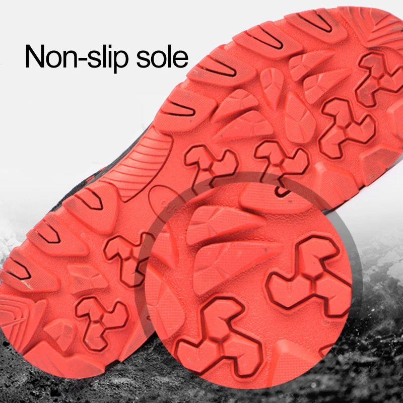 Дышащая безопасная обувь мужские рабочие ботинки ботильоны со стальным носком