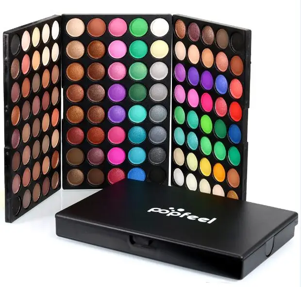 120 colors 120 цветов, тени для век, макияж, косметика, матовые цветные тени для век, радужная палитра, набор для макияжа, профессиональный макияж, водонепроницаемый макияж для popfeel - Цвет: 120 colors