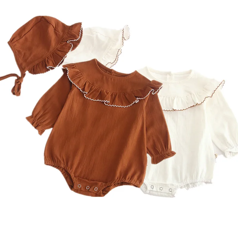 Детские боди Весенняя детская хлопковая шапка с мультяшным дизайном одежда для