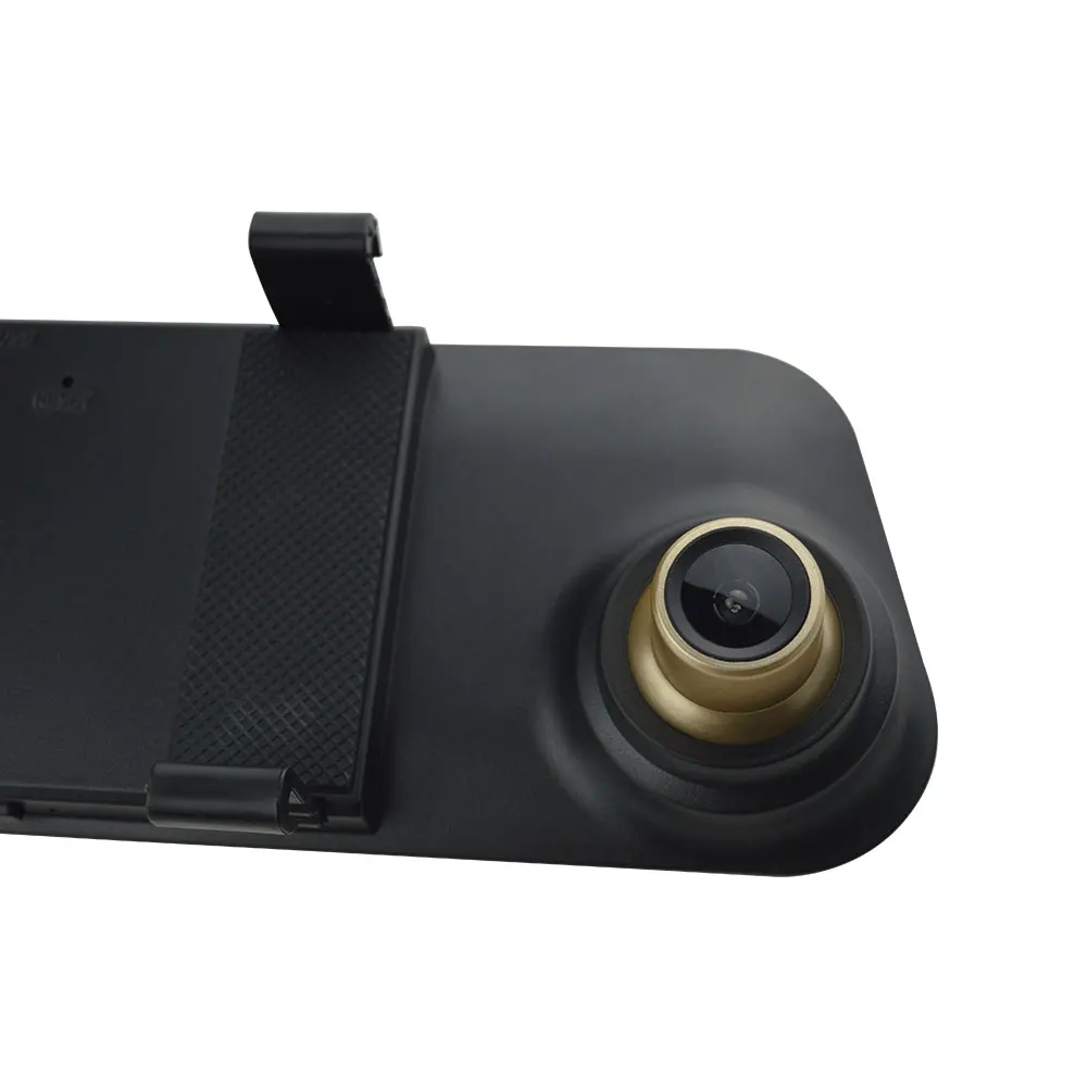 Автомобили dvr двойной объектив автомобиля камера зеркало заднего вида