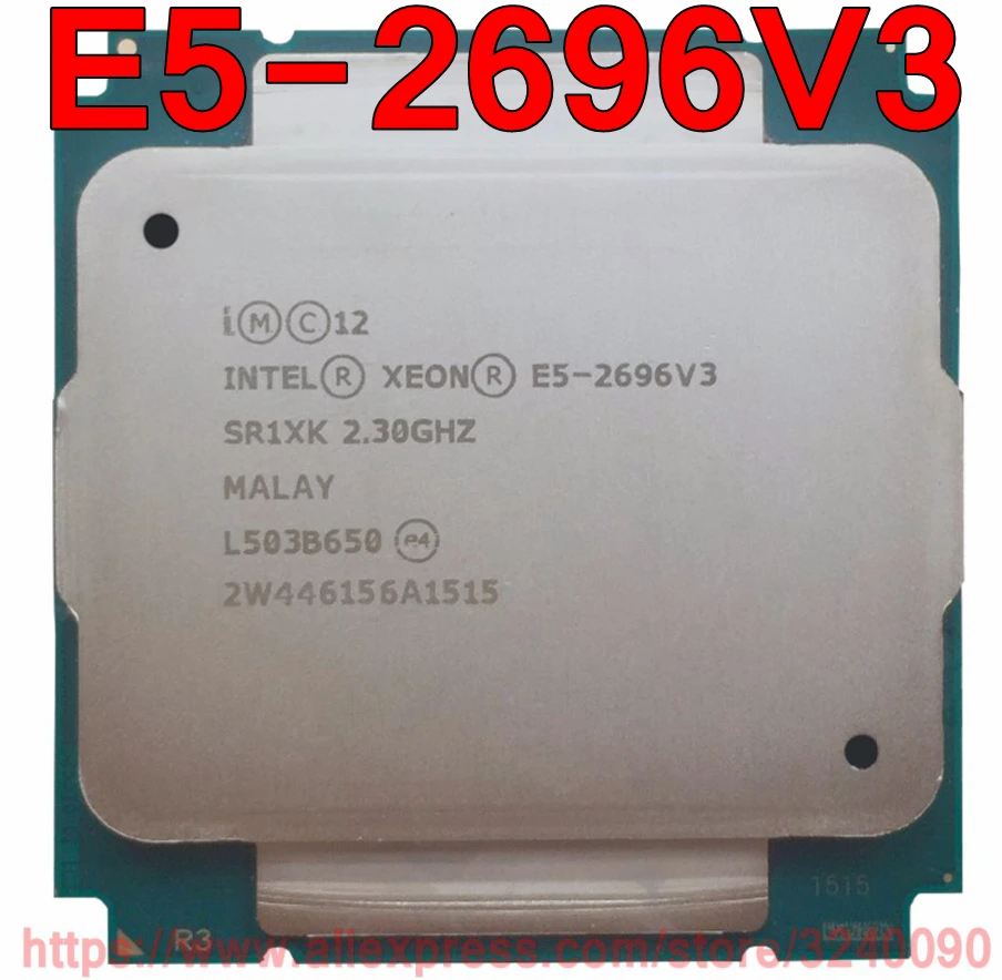 Процессор Intel ЦП Xeon E5 2696V3 SR1XK 2 3 ГГц 18 ядер 45M Φ V3 бесплатная доставка 2696 V3|xeon cpu|intel xeon