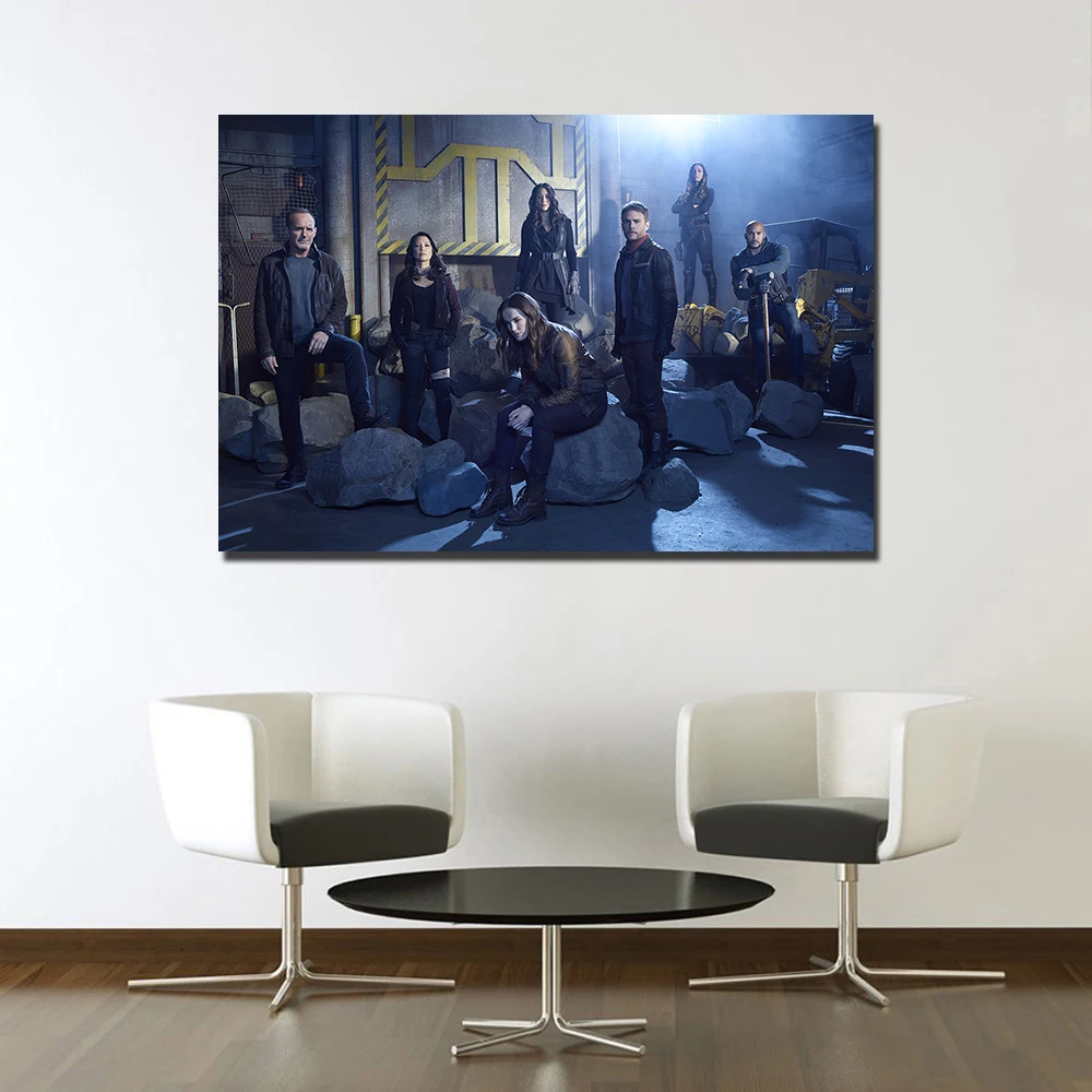 Agents of Shield Wall Art Poster Canvas Painting for Living Room Home Decor Picture | Дом и сад