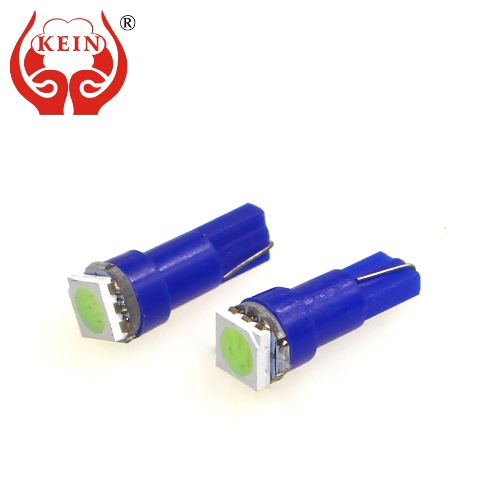 KEIN 10 шт. 1smd 5050 t5 led авто автомобиль w3w лампа 308 406 2721 приборная панель сигнальный