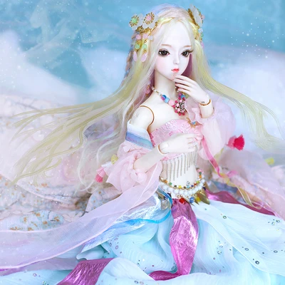 1/3 BJD Blyth кукла механическое уплотнение тела с макияжем, в том числе волосы, глаза, одежда 62 см высота девочки ледник - Цвет: H