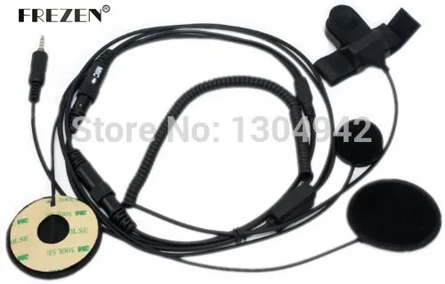 Full Face Helmet Motorcycle Motorbike Headset/Earpiece with Boom Mic & Finger PTT for Yaesu/Vertex Radio VX-120 VX-127 1-pin