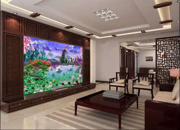 

3d wallpaper custom mural Hand draw the sun rises the east living room home decor 3d wall murals wallpaper for walls 3 d