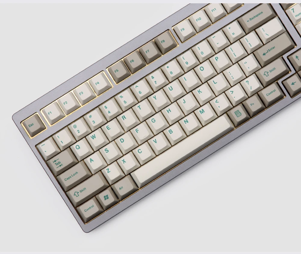 Enjoypbt механическая клавиатура с клавиатурой, горячая Распродажа 117, клавишные колпачки, вишневый профиль, сублимация, черный на черном, японский руссаин