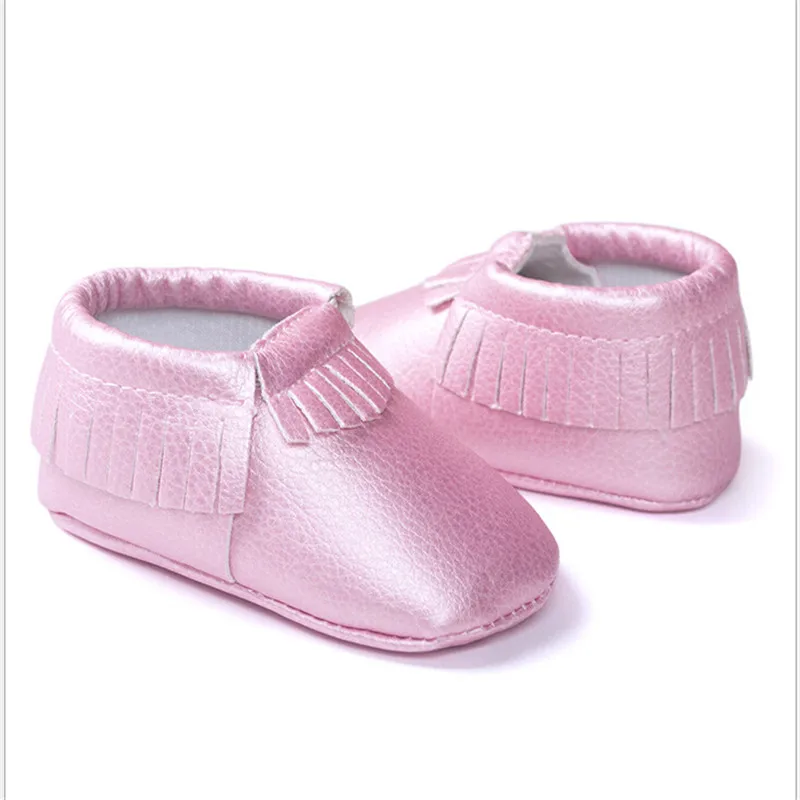 

PinkTasselsr PU Leather Baby Shoes Baby Newborn Shoes Soft bottom Shoes Sneakers First Walker