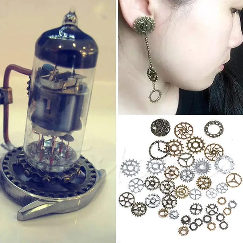 JAVRICK 50g смешанный сплав механические Steampunk Cogs & комплект шестеренок DIY подвеска
