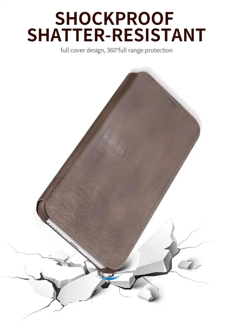 Для iPhone 11 Pro XS Max XR X 7 8 Plus Экстрим Ретро Роскошный кожаный тонкий флип-чехол с подставкой