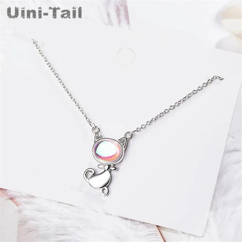 Лидер продаж новое ожерелье Uini Tail из стерлингового серебра 925 пробы с котом