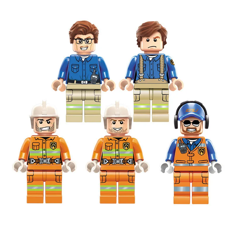 523 шт. детские развивающие строительные блоки игрушки совместимые с Legoingly city Fire