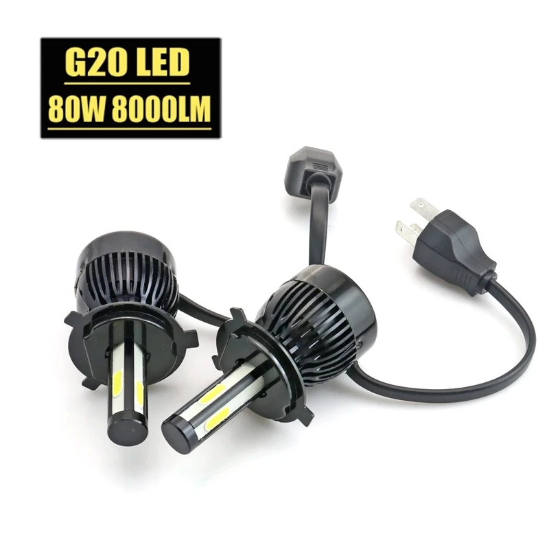Elglux 4-side спроектированные 8000lm лампы для фар H7 светодиодные H4 Led 9V 12V 24V 36V автомобиля