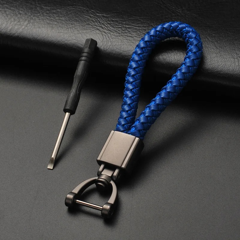 Высококачественный ручной кожаный автомобильный брелок вращающаяся на 360
