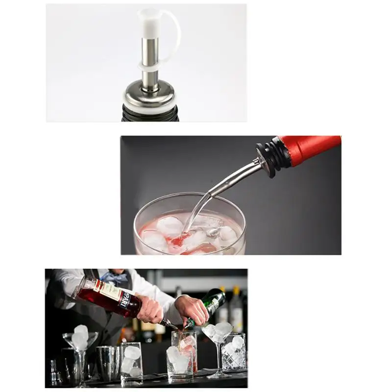 4 шт. нержавеющая сталь бутылка для ликера Pour Pourer cap вино Носик диспенсер с крышкой для баров KTV отель Birtyday Вечерние