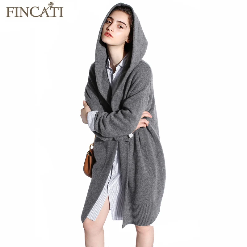 Для женщин кардиган 2018 High-End Демисезонный из чистого кашемира Открыть стежка с