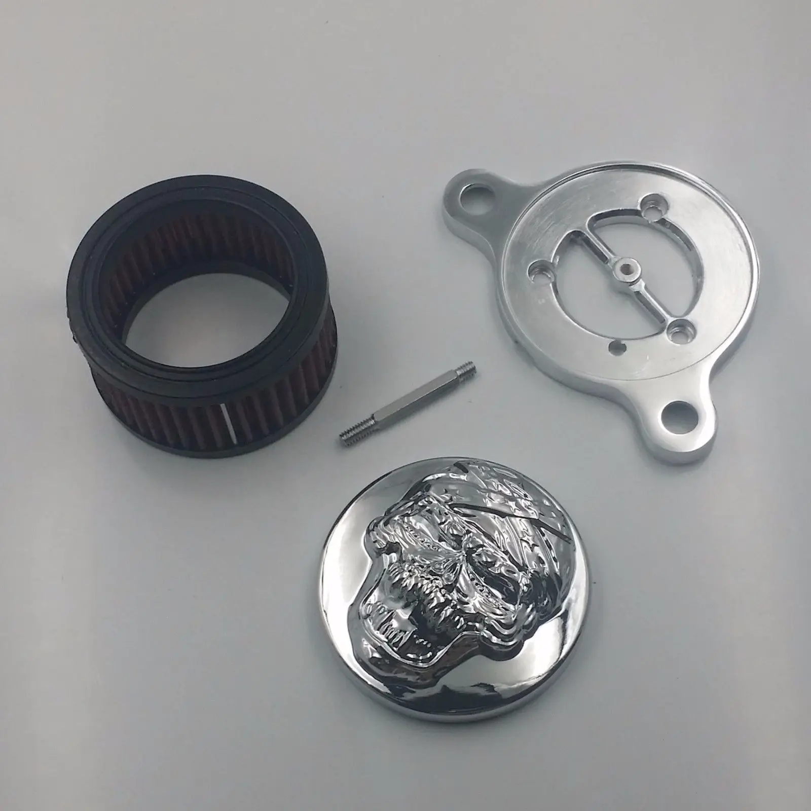 

Skull Motorbike Air Cleaner Filter Intake For 04-14 Harley Sportster XL