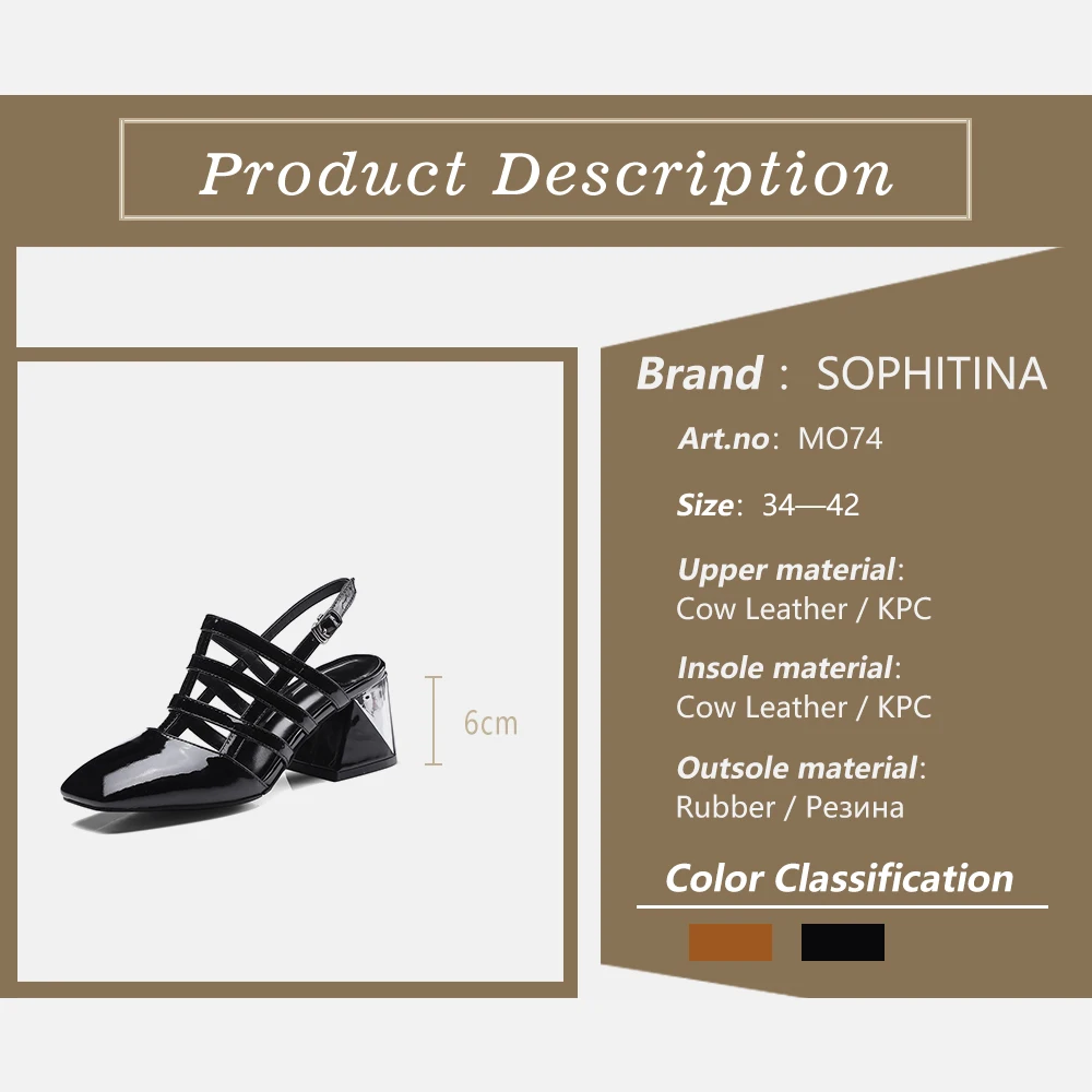 SOPHITINA/босоножки из натуральной кожи высокого качества модные туфли на высоком