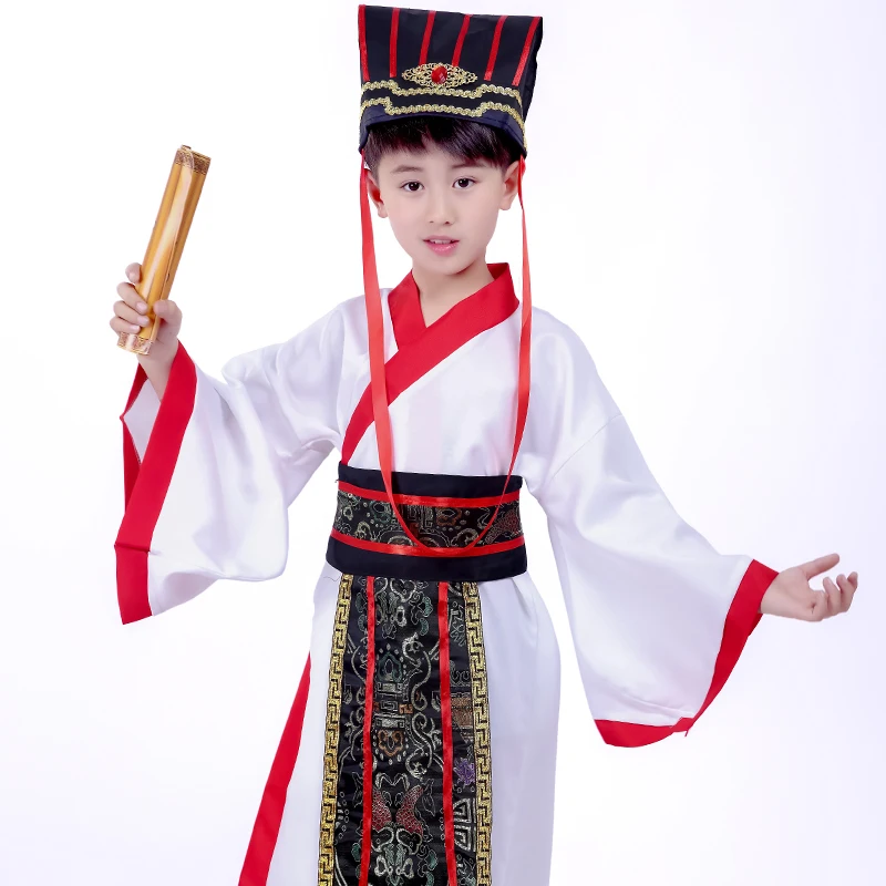 Танцевальный костюм для мальчиков Hanfu Китайская национальная одежда выступлений