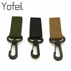 2 шт., нейлоновый карабин для ключей с лентой MOLLE пряжка для ремня, подвесная система ремень подвесная Пряжка, многофункциональная Пряжка для ключей