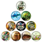 10 шт., Круглые Стеклянные Кабошоны, 12161825 мм