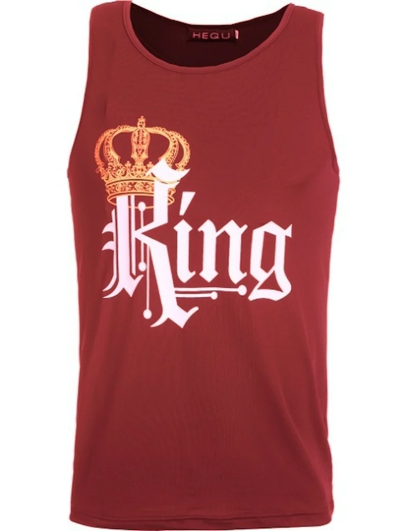 ZOGAA Couples Men and Women Vest T-Shirt Casual tops King Queen Crown Printed tank women men clothes 2018 vest t shirts | Женская одежда
