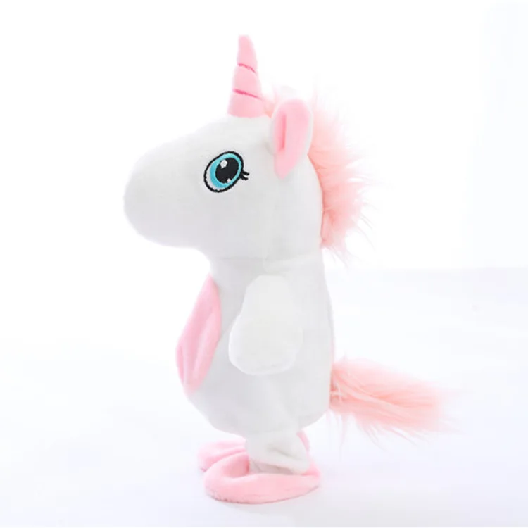 Повторите слова Kawaii Unicorn 20 см обучающие говорящие мягкие животные Лошадь