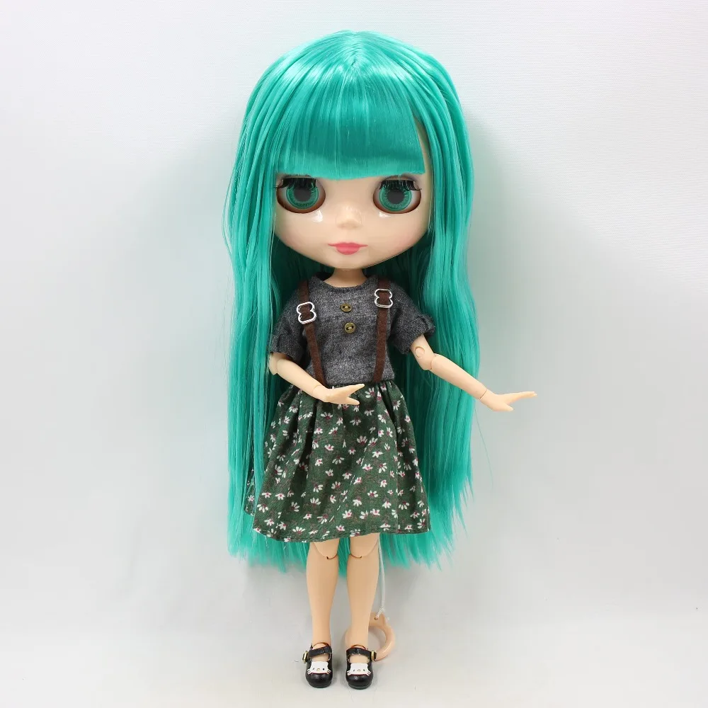 Ледяная кукла DBS Blyth 1/6 bjd шарнирная для тела зеленые волосы натуральная кожа