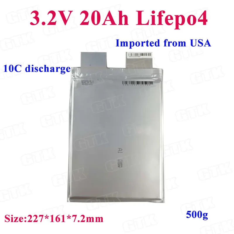 4 шт. импортный lifepo4 3 2 v 20Ah Аккумулятор 20ah 10C Разрядка Для DIY 12v 24v аккумулятор