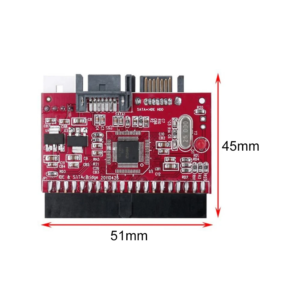 New Arrival 150Mbps 2 in 1 SATA to IDE Adapter Converter Chip Cable Connector for DVD/CD/HDD |