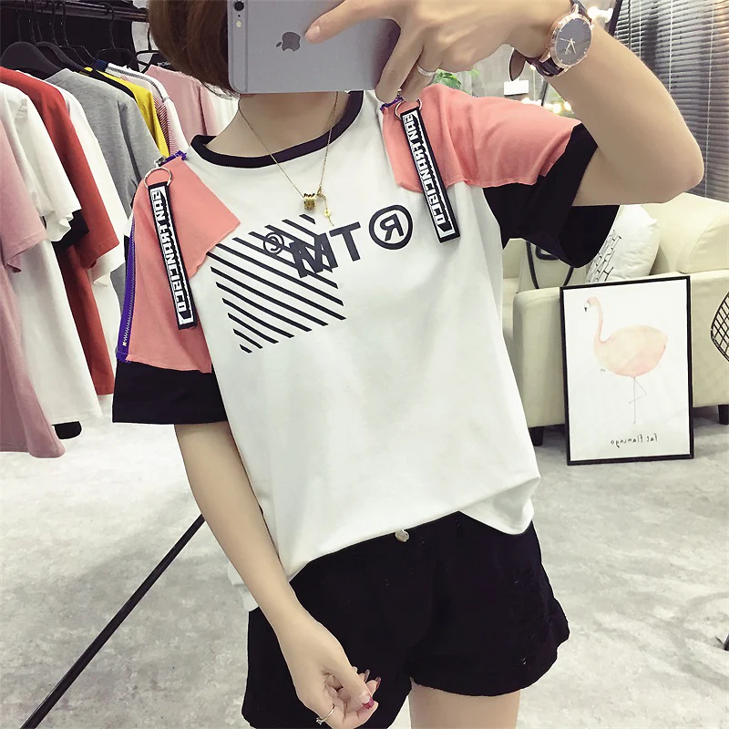 Горячая Распродажа модная женская футболка RLYAEIZ новинка модные женские футболки