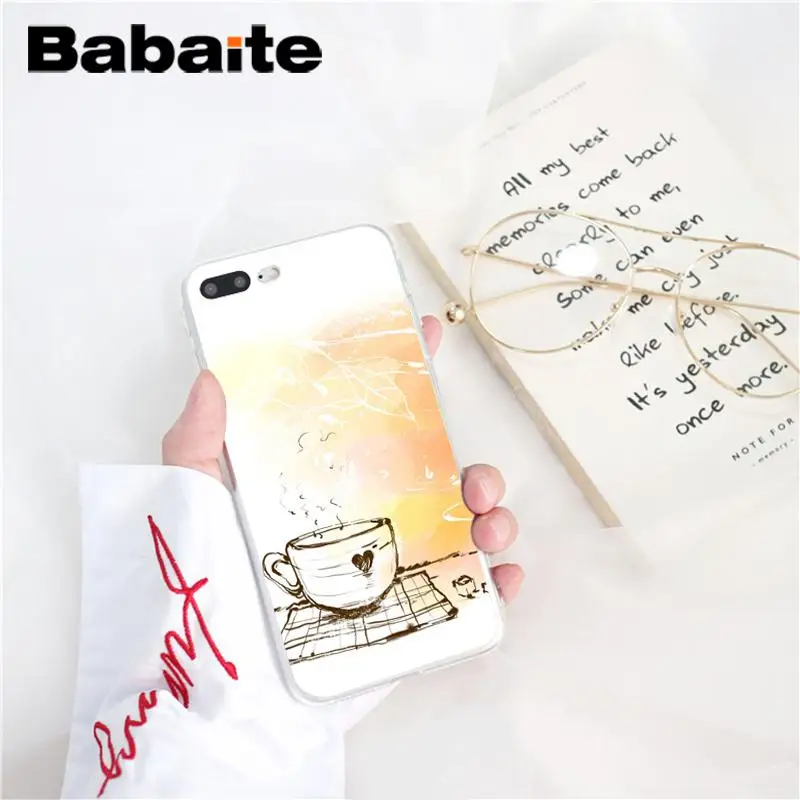 A16 Babaite ОК, но сначала Кофе Новое поступление чехол для телефона iPhone X XS MAX 6 6s 7 7plus 8 8Plus 5 5S SE XR 10 - Цвет: A16