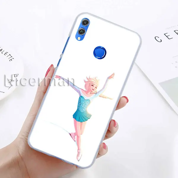 Чехол для телефона для Honor Y9 Y7 Y5 Y6 Y9 Honor 10 20 Lite 8X 8A Play, прозрачный чехол для катания на коньках, фигурных коньках - Цвет: A-14