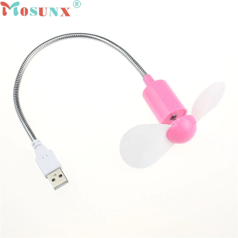 Mosunx Новый Mecall розовый гибкий USB мини вентилятор охлаждения кулер для ноутбука