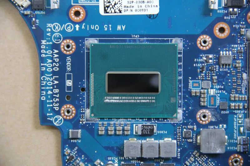 CN-0C0TD1 0C0TD1 C0TD1 для DELL Alienware 17 R2 Материнская плата ноутбука AAP20 LA-B753P с I7-4712HQ процессором и N16E-GX-A1 GPU бортовой