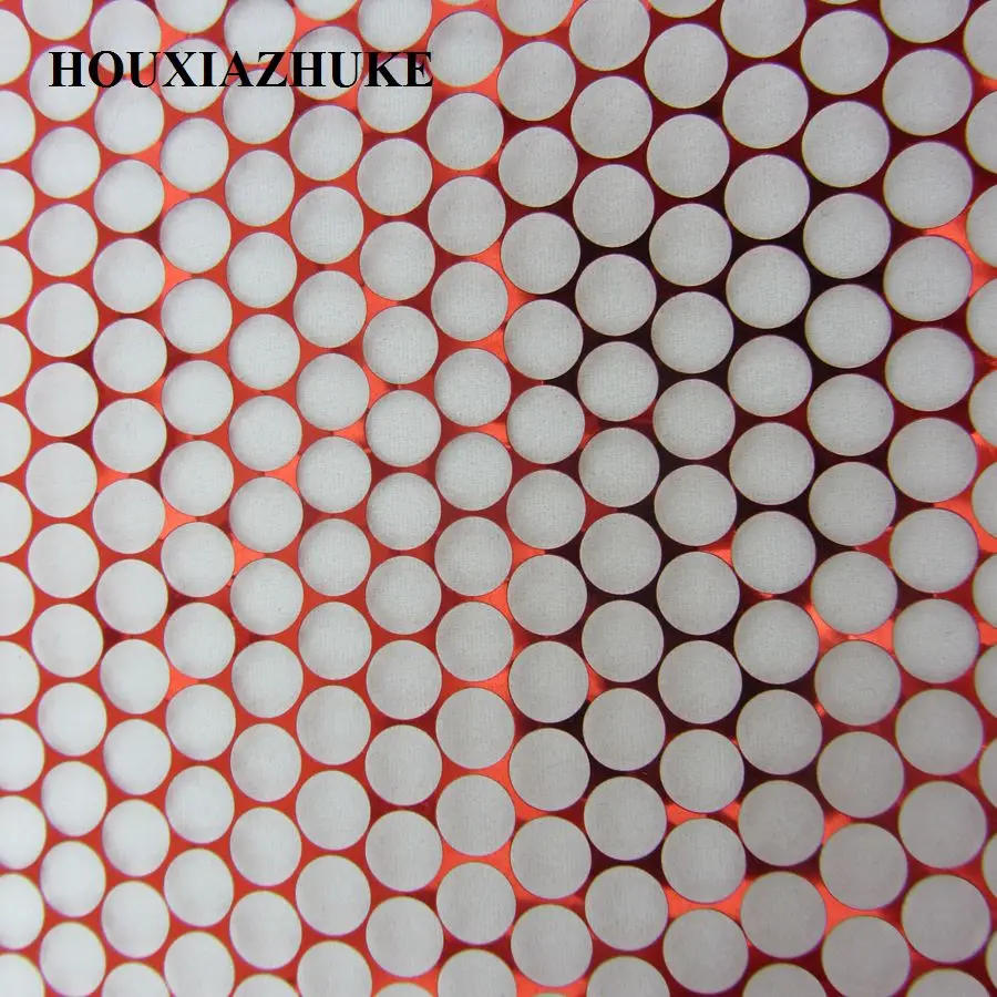 25 ярдов в рулоне 6 мм с круглыми отверстиями блестками сетчатая лента для
