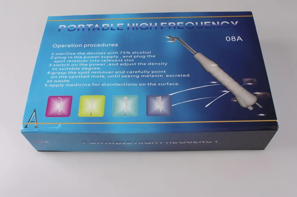 Portable Electrode High Frequency Skin Tightening Acne Spot Remover Device Alta Frequencia Facial Care Spa Salon Beauty |