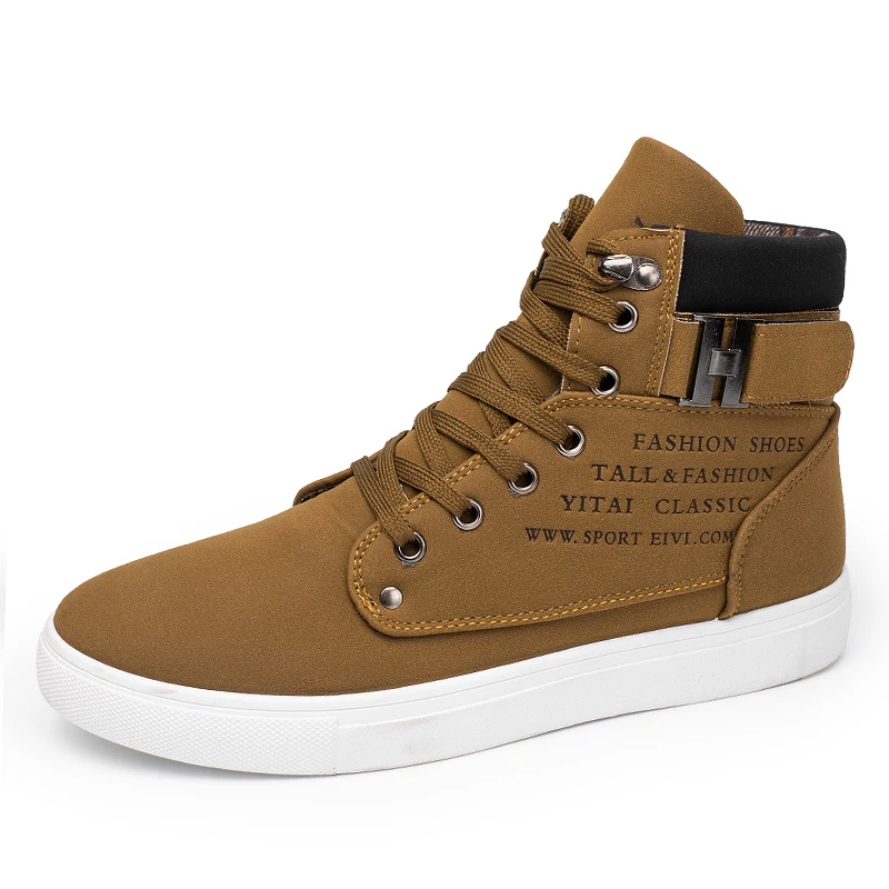 YWEEN New Men's Casual Shoes High-Top Autumn Winter Lace-up Men Ankle Boots | Обувь