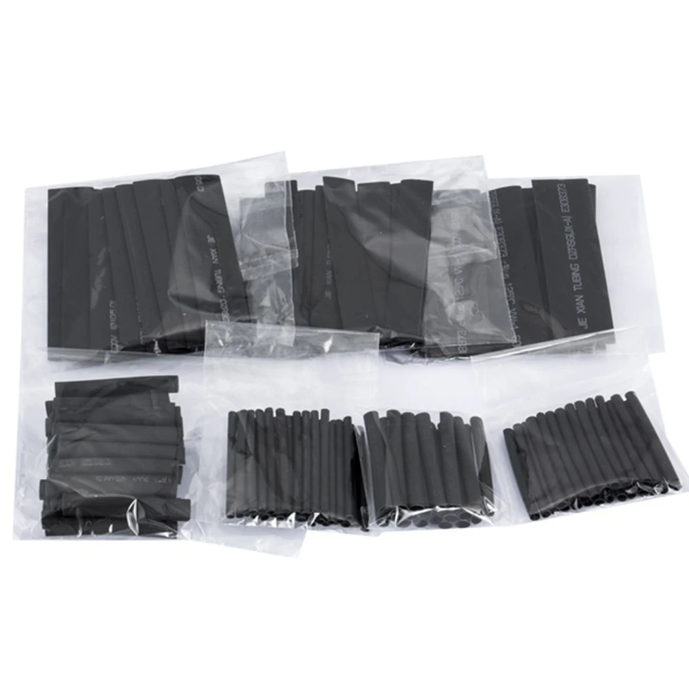 127 шт. черный окружающей среды термоусадочные трубки Черный Термоусадочные