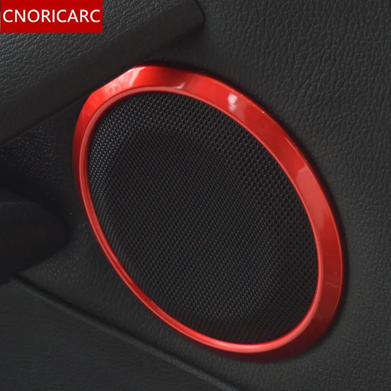 Декоративная накладка на дверь автомобиля CNORICARC ABS красный круг динамиков