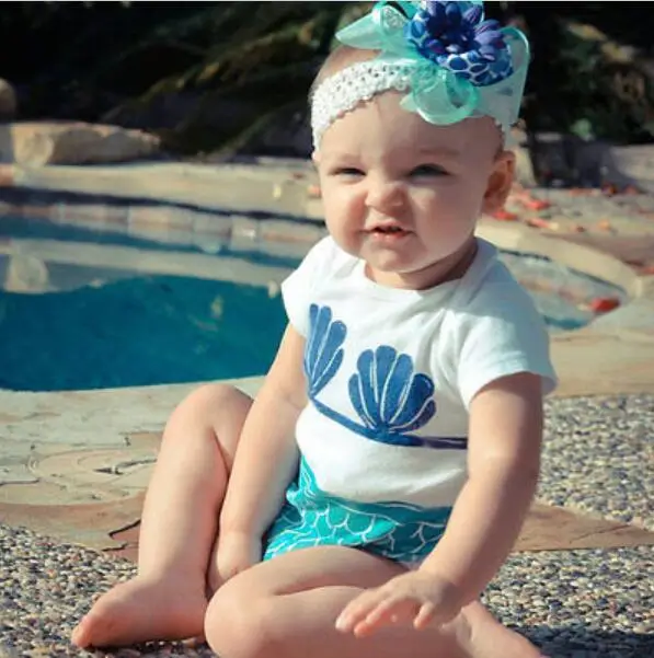 Детский хлопковый комбинезон с коротким рукавом принтом|infant jumpsuit|short sleeve romperbaby